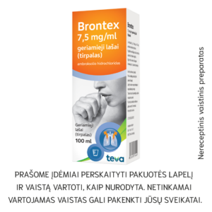 Brontex 7.5mg/ml geriamieji lašai, tirpalas 100ml