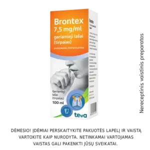 Brontex 7.5mg/ml geriamieji lašai, tirpalas 100ml