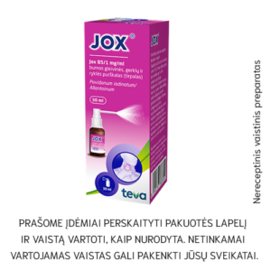Jox burnos gleivinės, gerklų ir ryklės purškalas 30ml