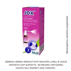 Jox burnos gleivinės, gerklų ir ryklės purškalas 30ml