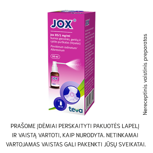 Jox burnos gleivinės, gerklų ir ryklės purškalas 30ml