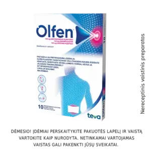 Olfen 140mg vaistinis pleistras N10