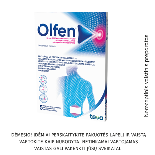 Olfen 140mg vaistinis pleistras N2