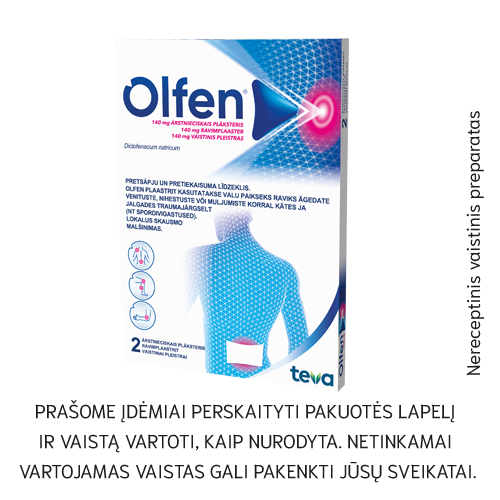 Olfen 140mg vaistinis pleistras N2
