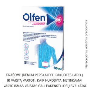 Olfen 140mg vaistinis pleistras N5