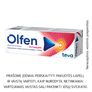 Olfen gelis 23,2 mg/g, 100 g