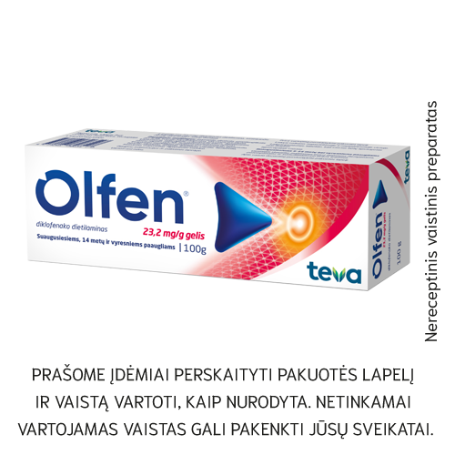 Olfen gelis 23,2 mg/g, 100 g