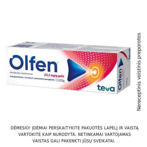 Olfen gelis 23,2 mg/g, 100 g