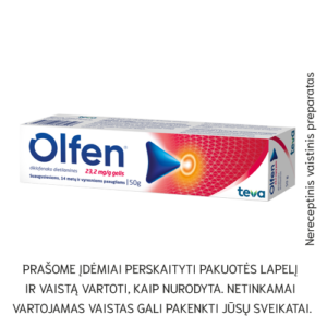 Olfen gelis 23,2 mg/g, 50 g