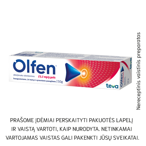 Olfen gelis 23,2 mg/g, 50 g