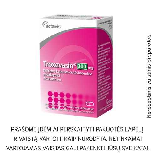Troxevasin 300mg kietosios kapsulės N50