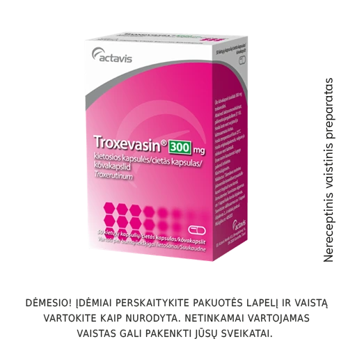 Troxevasin 300mg kietosios kapsulės N50